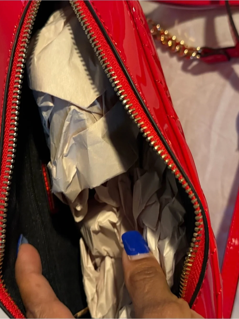 New Red  Aldo’s patent leather Crossbody Bag